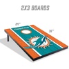 image:imageYouTheFan NFL 2 x 3 Portable Cornhole Game with Logo BagsMiami Dolphins