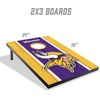 image:imageYouTheFan NFL 2 x 3 Portable Cornhole Game with Logo BagsMinnesota Vikings