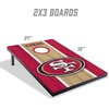 image:imageYouTheFan NFL 2 x 3 Portable Cornhole Game with Logo BagsSan Francisco 49ers