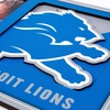 image:imageYouTheFan NFL 3D Logo Picture FrameDetroit Lions