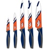 image:imageYouTheFan NFL Denver Broncos Spirit Series 3Piece BBQ Set Stainless Steel 22 x 9 amp The Sports Vault NFL Denver Broncos Kitchen Knives