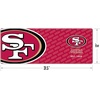 image:imageYouTheFan NFL OfficiallyLicensed Logo Series Desk Pad SMU  Water and Stain Resistant HeavyDuty NonSlip Rubber Backing  fits Under Mouse Computer and Keyboard12 x 315