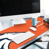 image:imageYouTheFan NFL OfficiallyLicensed Logo Series Desk Pad SMU  Water and Stain Resistant HeavyDuty NonSlip Rubber Backing  fits Under Mouse Computer and Keyboard12 x 315