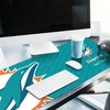 image:imageYouTheFan NFL OfficiallyLicensed Logo Series Desk Pad SMU  Water and Stain Resistant HeavyDuty NonSlip Rubber Backing  fits Under Mouse Computer and Keyboard12 x 315