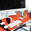 image:imageYouTheFan NFL OfficiallyLicensed Logo Series Desk Pad SMU  Water and Stain Resistant HeavyDuty NonSlip Rubber Backing  fits Under Mouse Computer and KeyboardOne Size