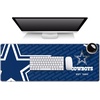 image:imageYouTheFan NFL OfficiallyLicensed Logo Series Desk Pad SMU  Water and Stain Resistant HeavyDuty NonSlip Rubber Backing  fits Under Mouse Computer and Keyboard12 x 315