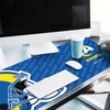 image:imageYouTheFan NFL OfficiallyLicensed Logo Series Desk Pad SMU  Water and Stain Resistant HeavyDuty NonSlip Rubber Backing  fits Under Mouse Computer and Keyboard12 x 315