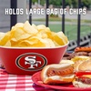 image:imageYouTheFan NFL Officiallylicensed Large Party Bowl  100 Melamine dishwasher safe BPA free  holds large bag of chips  sleek design  perfect for game day or any dayTeam Colors
