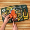 image:imageYouTheFan NFL Officiallylicensed Retro Series Cutting Board  reversible design for double the cutting surface  gentle on knives team message on both front and backTeam Colors