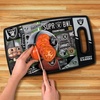 image:imageYouTheFan NFL Officiallylicensed Retro Series Cutting Board  reversible design for double the cutting surface  gentle on knives team message on both front and backTeam Colors