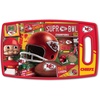 image:imageYouTheFan NFL Officiallylicensed Retro Series Cutting Board  reversible design for double the cutting surface  gentle on knives team message on both front and backTeam Colors