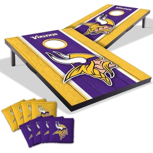 image:imageYouTheFan NFL 2 x 3 Portable Cornhole Game with Logo BagsMinnesota Vikings