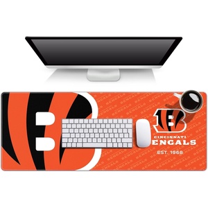 image:imageYouTheFan NFL OfficiallyLicensed Logo Series Desk Pad SMU  Water and Stain Resistant HeavyDuty NonSlip Rubber Backing  fits Under Mouse Computer and KeyboardOne Size