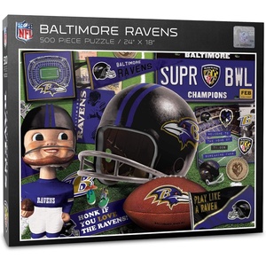 image:imageYouTheFan NFL Retro Series Puzzle  500 PiecesBaltimore Ravens