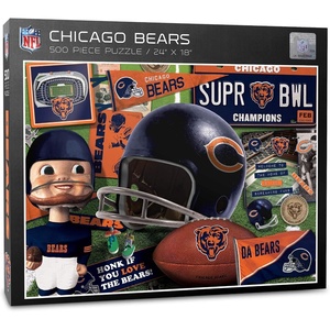 image:imageYouTheFan NFL Retro Series Puzzle  500 PiecesChicago Bears