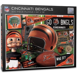 image:imageYouTheFan NFL Retro Series Puzzle  500 PiecesCincinnati Bengals