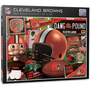 image:imageYouTheFan NFL Retro Series Puzzle  500 PiecesCleveland Browns
