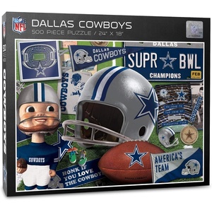 image:imageYouTheFan NFL Retro Series Puzzle  500 PiecesDallas Cowboys