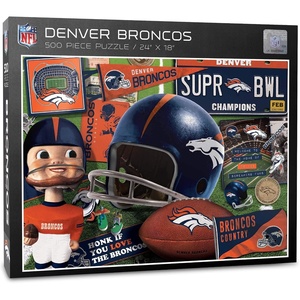 image:imageYouTheFan NFL Retro Series Puzzle  500 PiecesDenver Broncos
