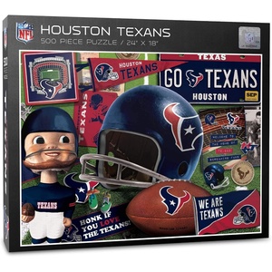 image:imageYouTheFan NFL Retro Series Puzzle  500 PiecesHouston Texans