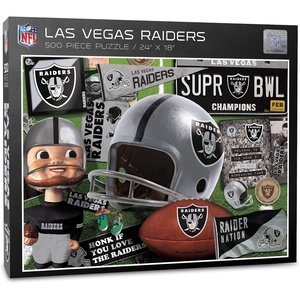 image:imageYouTheFan NFL Retro Series Puzzle  500 PiecesLas Vegas Raiders
