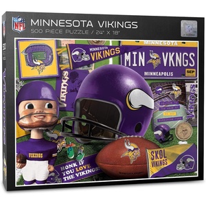 image:imageYouTheFan NFL Retro Series Puzzle  500 PiecesMinnesota Vikings