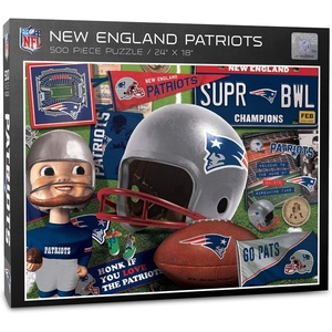 image:imageYouTheFan NFL Retro Series Puzzle  500 PiecesNew England Patriots