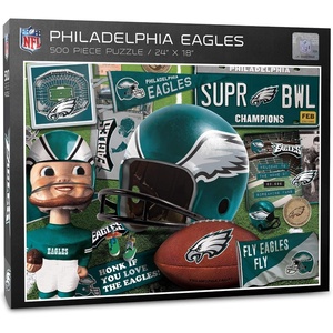 image:imageYouTheFan NFL Retro Series Puzzle  500 PiecesPhiladelphia Eagles