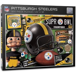 image:imageYouTheFan NFL Retro Series Puzzle  500 PiecesPittsburgh Steelers