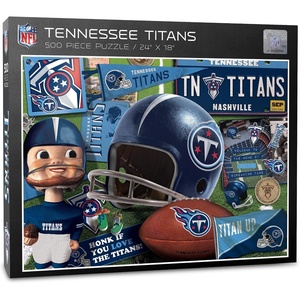 image:imageYouTheFan NFL Retro Series Puzzle  500 PiecesTennessee Titans
