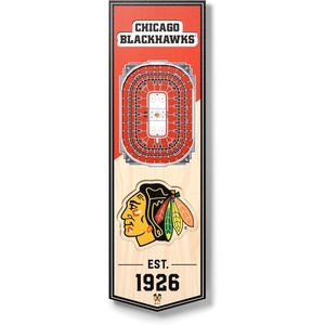 image:imageYouTheFan NHL 3D Stadium 6x19 BannerChicago Blackhawks