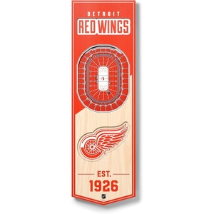 image:imageYouTheFan NHL 3D Stadium 6x19 BannerDetroit Red Wings