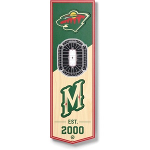 image:imageYouTheFan NHL 3D Stadium 6x19 BannerMinnesota Wild