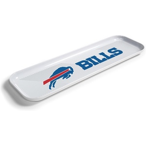 image:imageYouTheFan OfficiallyLicensed NFL Snack Platter Platter  100 Melamine Dishwasher Safe BPA Free  16 x 5  Fan Gift for Snacks appetizers and FoodBuffalo Bills