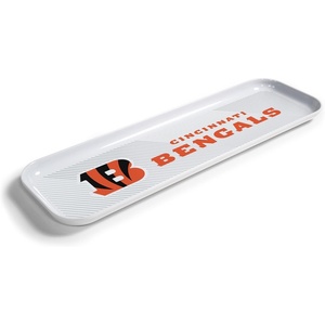 image:imageYouTheFan OfficiallyLicensed NFL Snack Platter Platter  100 Melamine Dishwasher Safe BPA Free  16 x 5  Fan Gift for Snacks appetizers and FoodCincinnati Bengals