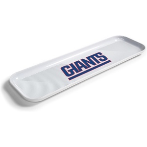 image:imageYouTheFan OfficiallyLicensed NFL Snack Platter Platter  100 Melamine Dishwasher Safe BPA Free  16 x 5  Fan Gift for Snacks appetizers and FoodNew York Giants