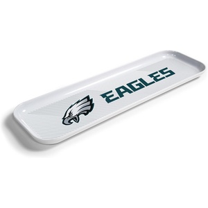 image:imageYouTheFan OfficiallyLicensed NFL Snack Platter Platter  100 Melamine Dishwasher Safe BPA Free  16 x 5  Fan Gift for Snacks appetizers and FoodPhiladelphia Eagles
