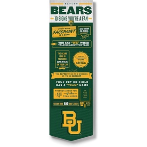 image:imageYouTheFan Officiallylicensed NCAA 6x19 Top 10 Signs Banner  humorous descriptions  fun sports fan phrases original design indoor team wall decor fan giftBaylor Bears