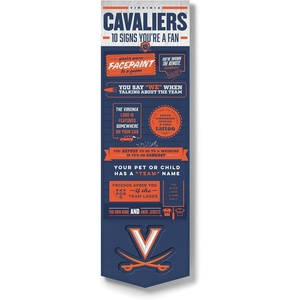 image:imageYouTheFan Officiallylicensed NCAA 6x19 Top 10 Signs Banner  humorous descriptions  fun sports fan phrases original design indoor team wall decor fan giftVirginia Cavaliers
