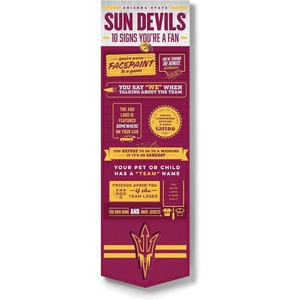 image:imageYouTheFan Officiallylicensed NCAA 6x19 Top 10 Signs Banner  humorous descriptions  fun sports fan phrases original design indoor team wall decor fan giftArizona State Sun Devils