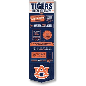 image:imageYouTheFan Officiallylicensed NCAA 6x19 Top 10 Signs Banner  humorous descriptions  fun sports fan phrases original design indoor team wall decor fan giftAuburn Tigers