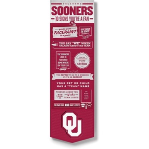 image:imageYouTheFan Officiallylicensed NCAA 6x19 Top 10 Signs Banner  humorous descriptions  fun sports fan phrases original design indoor team wall decor fan giftOklahoma Sooners