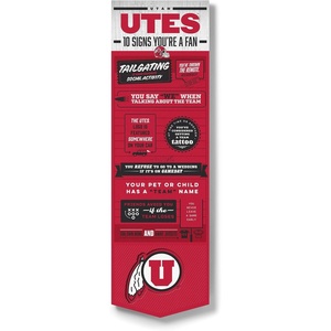 image:imageYouTheFan Officiallylicensed NCAA 6x19 Top 10 Signs Banner  humorous descriptions  fun sports fan phrases original design indoor team wall decor fan giftUtah Utes