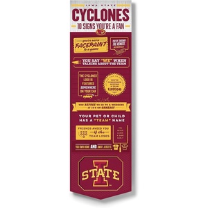 image:imageYouTheFan Officiallylicensed NCAA 6x19 Top 10 Signs Banner  humorous descriptions  fun sports fan phrases original design indoor team wall decor fan giftIowa State Cyclones