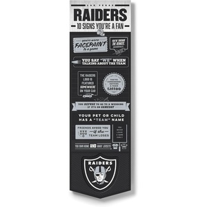image:imageYouTheFan Officiallylicensed NFL 6x19 Top 10 Signs Banner  humorous descriptions  fun sports fan phrases original design indoor team wall decor fan giftLas Vegas Raiders