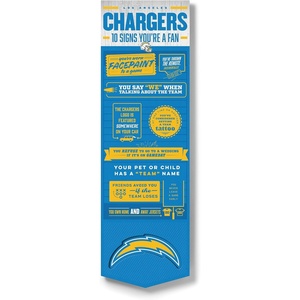 image:imageYouTheFan Officiallylicensed NFL 6x19 Top 10 Signs Banner  humorous descriptions  fun sports fan phrases original design indoor team wall decor fan giftLos Angeles Chargers