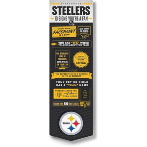 image:imageYouTheFan Officiallylicensed NFL 6x19 Top 10 Signs Banner  humorous descriptions  fun sports fan phrases original design indoor team wall decor fan giftPittsburgh Steelers