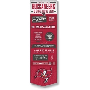 image:imageYouTheFan Officiallylicensed NFL 6x19 Top 10 Signs Banner  humorous descriptions  fun sports fan phrases original design indoor team wall decor fan giftTampa Bay Buccaneers