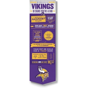 image:imageYouTheFan Officiallylicensed NFL 6x19 Top 10 Signs Banner  humorous descriptions  fun sports fan phrases original design indoor team wall decor fan giftMinnesota Vikings