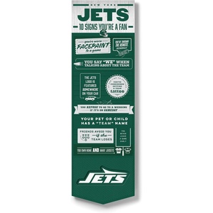 image:imageYouTheFan Officiallylicensed NFL 6x19 Top 10 Signs Banner  humorous descriptions  fun sports fan phrases original design indoor team wall decor fan giftNew York Jets